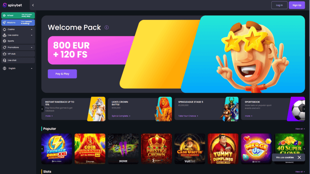spinybet casino buitenland